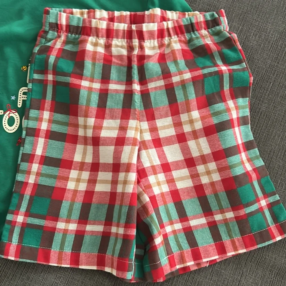 JAMMIES FOR YOUR FAMILIES Christmas Pajama 2pc Short Sleep Set Boys 4 NWT